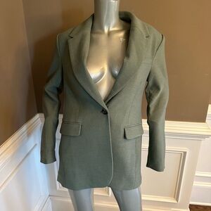 NWT Banana Republic Tailored Olive Green/Grey Women's Blazer Jacket. Size 8